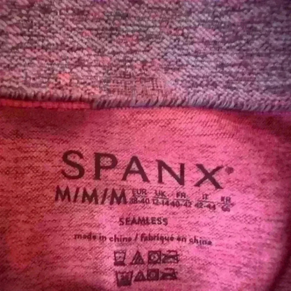 Spanx Look At Me Now Seamless Sculpt Legging Spacedye Coral Punch Medium NWT - Picture 4 of 9